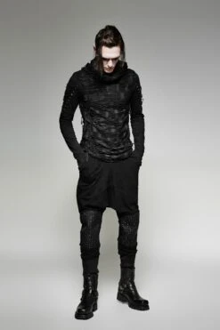 Pull Gothique Homme à Capuche -Vêtements Gothiques Boutique 01856 1000