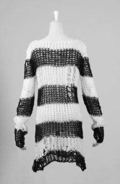 Haut Noir Et Blanc PUNK RAVE 'apocalypse 2022' -Vêtements Gothiques Boutique 035 900