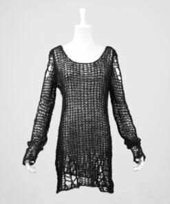 Haut Destroy Noir PUNK RAVE 'apocalypse 2022' -Vêtements Gothiques Boutique 057 900