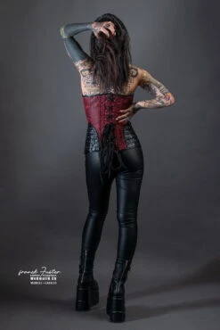 Corset Rock Gothique Rouge -Vêtements Gothiques Boutique 06corsetrockgothiquerougeaadsc 5356 modifier 1 900