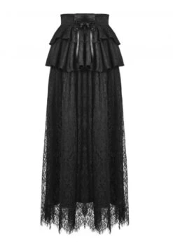 Longue Jupe Empire DARK IN LOVE 'Amalberta' -Vêtements Gothiques Boutique 1312 900