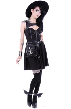 Sacoche Gothique En Cuir Vegan -Vêtements Gothiques Boutique 1593 13