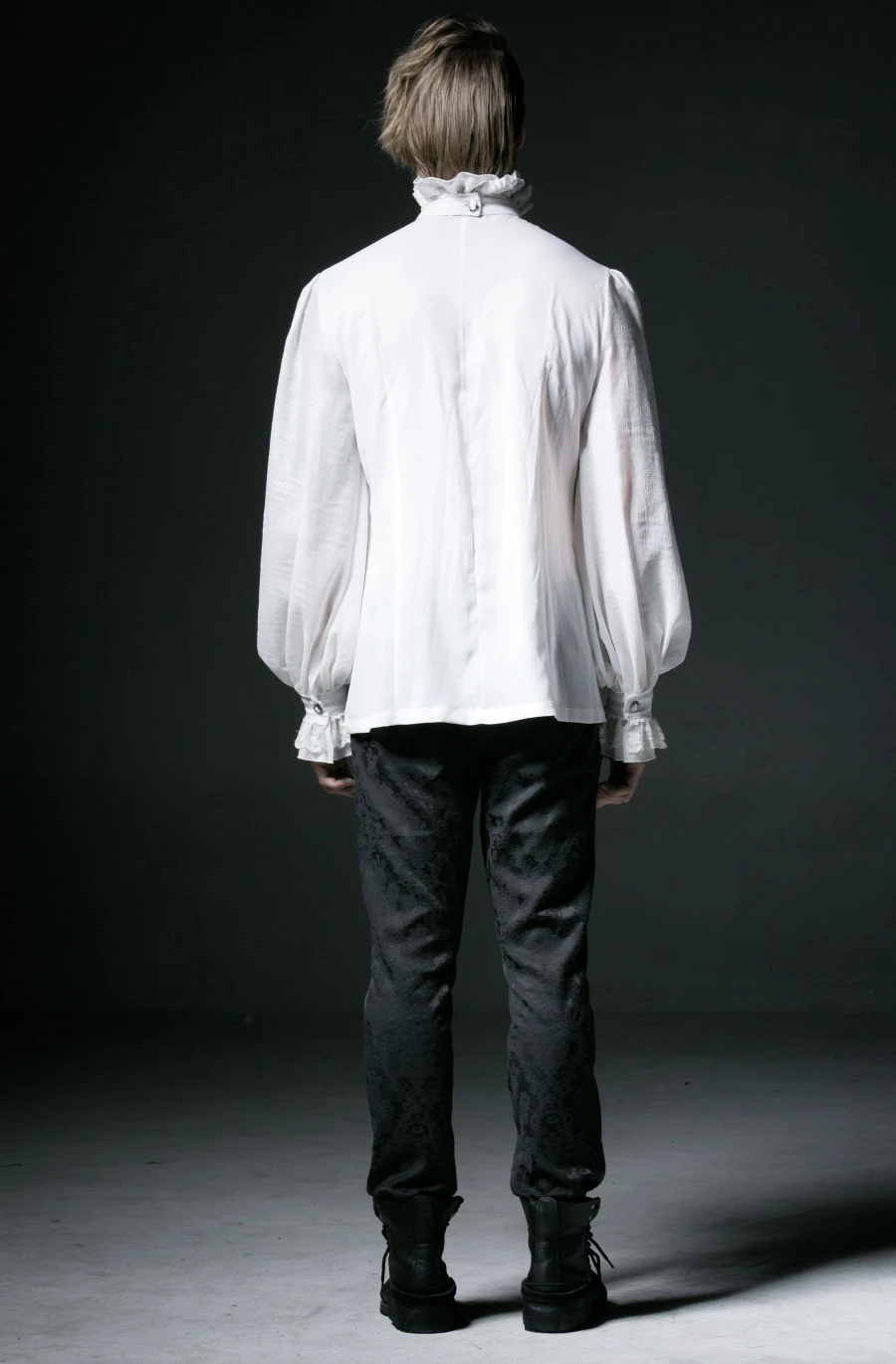 Chemise Gothique Blanche à Jabot PUNK RAVE 6 Chemise Gothique Blanche à Jabot PUNK RAVE – Image 4