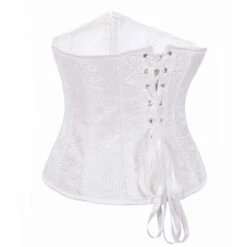 Serre-taille Gothique Victorien Blanc -Vêtements Gothiques Boutique 2002 white3
