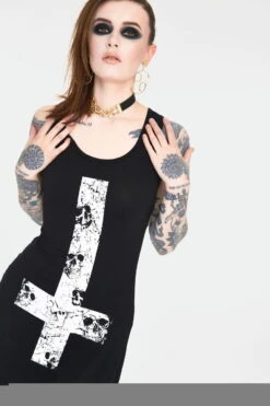 Robe/tunique Légère JAWBREAKER 'skull Cross' -Vêtements Gothiques Boutique 2011 900