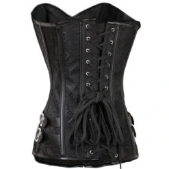 Corset Gothique En Tissu Brocarde Noir -Vêtements Gothiques Boutique 20160812112842 36378 900