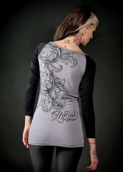 T-shirt Manches Longues HYRAW 'hurt' -Vêtements Gothiques Boutique 205 900