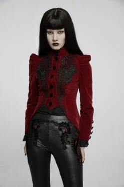 Veste PUNK RAVE 'red Palace' -Vêtements Gothiques Boutique 22 03646 900
