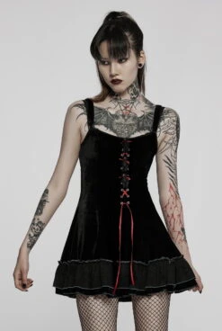 Robe 2 En 1 PUNK RAVE 'Wilgefortis' -Vêtements Gothiques Boutique 2202780 900