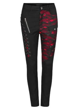 Pantalon Femme PUNK RAVE 'red Nebula' 10 Pantalon Femme PUNK RAVE 'red Nebula' -Vêtements Gothiques Boutique 2608039064202503580500029 1 900
