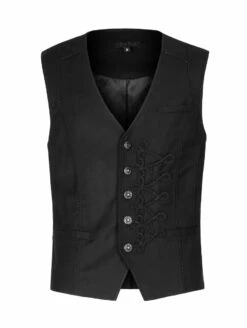 Gilet Sans Manches PUNK RAVE 'baron Noir' -Vêtements Gothiques Boutique 2608039064202503580500340 900