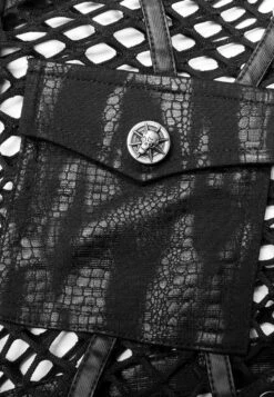 Veste Crop Top PUNK RAVE 'Geindra' -Vêtements Gothiques Boutique 2608039064202503580500582 900