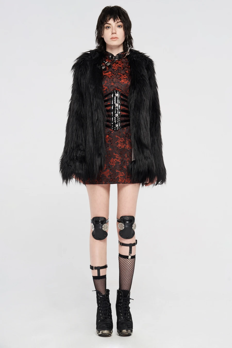 Veste Fausse Fourrure PUNK RAVE 'brakis' 5 Veste Fausse Fourrure PUNK RAVE 'brakis' – Image 3