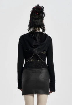 Jupe Look Cuir PUNK RAVE 'feronia' -Vêtements Gothiques Boutique 2608039064202503580501912 900