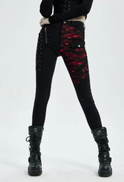 Pantalon Femme PUNK RAVE 'red Nebula' 9 Pantalon Femme PUNK RAVE 'red Nebula' -Vêtements Gothiques Boutique 2608039064202503580502537 900