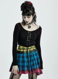 Mini Jupe Plissée PUNK RAVE