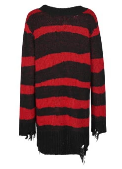 Pull Oversize PUNK RAVE 'red Moon' -Vêtements Gothiques Boutique 2608039064202503580502827 900