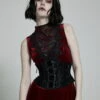 Serre-taille Romantique Noir PUNK RAVE -Vêtements Gothiques Boutique 2608039064202503580504224 900