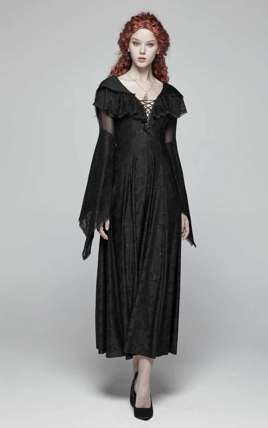 Longue Robe PUNK RAVE 'gothana' 6 Longue Robe PUNK RAVE 'gothana' – Image 4