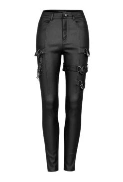 Pantalon Femme PUNK RAVE 'coeur Noir' -Vêtements Gothiques Boutique 2608039064202503580505404 900
