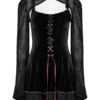 Robe 2 En 1 PUNK RAVE 'Wilgefortis' -Vêtements Gothiques Boutique 2608039064202503580507409 900