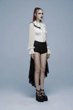 Short PUNK RAVE 'veuve Noire' -Vêtements Gothiques Boutique 2608039064202503580514290 900