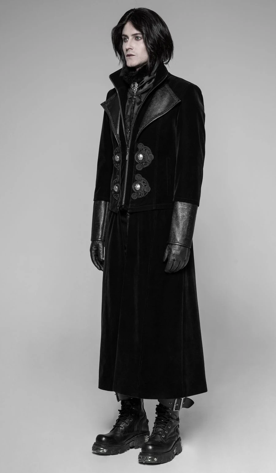 Manteau Homme PUNK RAVE 'lord Terra' 4 Manteau Homme PUNK RAVE 'lord Terra' – Image 2