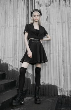 Mini Jupe PUNK RAVE 'dark Lolita' -Vêtements Gothiques Boutique 260803906420250358058972 900