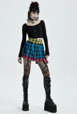 Mini Jupe Plissée PUNK RAVE 8 Mini Jupe Plissée PUNK RAVE -Vêtements Gothiques Boutique 27491652922608039064202503580502566 900