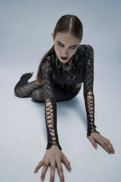 Haut Imprimé PUNK RAVE 'skeleton' -Vêtements Gothiques Boutique 280232525322270652922608039064202503580513426 900