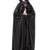Cape Gothique SINISTER Noire Et Violette -Vêtements Gothiques Boutique 344 ghoticcapewithsatinrosesbysinister 1 900