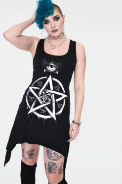 Robe/tunique Légère JAWBREAKER 'pentagram' 8 Robe/tunique Légère JAWBREAKER 'pentagram' -Vêtements Gothiques Boutique 400 900