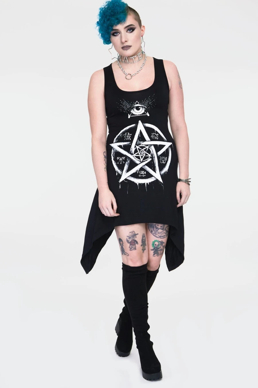Robe/tunique Légère JAWBREAKER 'pentagram' 3 Robe/tunique Légère JAWBREAKER 'pentagram'