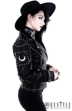 Perfecto RESTYLE 'iron Moon Biker' -Vêtements Gothiques Boutique 56 900