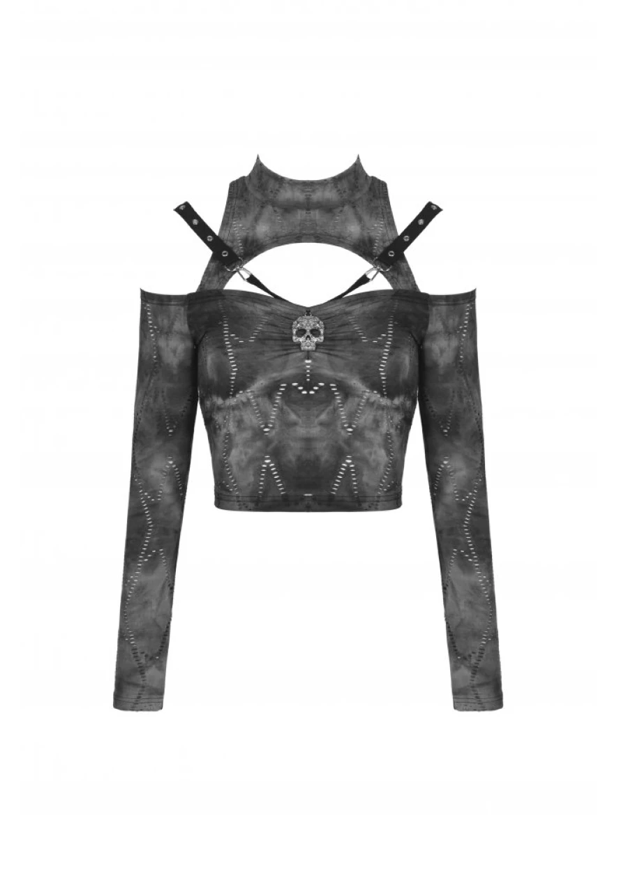 Crop Top DARK IN LOVE 'skull' 5 Crop Top DARK IN LOVE 'skull' – Image 3
