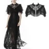 Mini Cape Dentelle DARK IN LOVE 2 Mini Cape Dentelle DARK IN LOVE -Vêtements Gothiques Boutique 666x100015 900