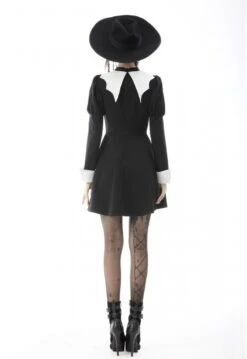 Robe Noire Et Blanche DARK IN LOVE 'bat' -Vêtements Gothiques Boutique 666x100034 900