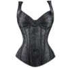 Bustier Gothique Brocarde Noir -Vêtements Gothiques Boutique 6682011 900