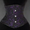 Serre-taille Gothique Brocarde Violet -Vêtements Gothiques Boutique amethyst waist cincher 1 900
