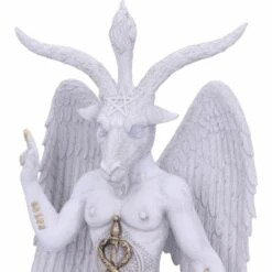 NEMESIS NOW Statuette BAPHOMET Blanche -Vêtements Gothiques Boutique b5260s0 4 900