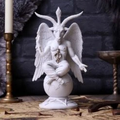 NEMESIS NOW Statuette BAPHOMET Blanche -Vêtements Gothiques Boutique b5260s0 7 900