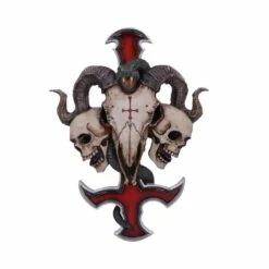 NEMESIS NOW Applique Murale 'devils Cross'