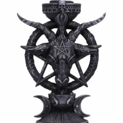 NEMESIS NOW Bougeoir BAPHOMET En Résine Noire -Vêtements Gothiques Boutique b5702u1 4 900