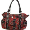 Grand Sac à Main BANNED Tartan -Vêtements Gothiques Boutique bbn755 900