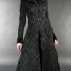 Manteau DRACULA CLOTHING 'Ives Coat' 1 Manteau DRACULA CLOTHING 'Ives Coat' -Vêtements Gothiques Boutique black brocade long ives coat 11 900