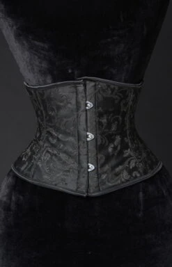 Serre-taille Gothique Brocarde Noir