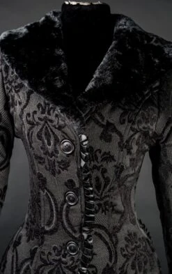 Manteau Gothique Evil Princesse 11 Manteau Gothique Evil Princesse -Vêtements Gothiques Boutique black evil princess coat 3 1