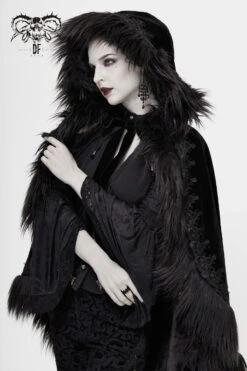 Cape DEVIL FASHION 'romance Noire' -Vêtements Gothiques Boutique ca0198 900