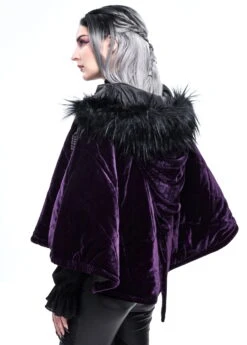 Cape Violette DEVIL FASHION 'Saba' -Vêtements Gothiques Boutique ca029029 900