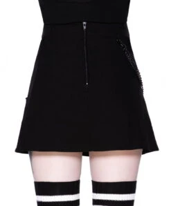 Mini Jupe KILLSTAR 'calling Alice Black' -Vêtements Gothiques Boutique calling alice mini skirt black 2 1 900
